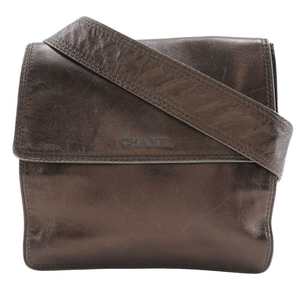 Chanel Vintage Leather Brown Leather Shoulder Bag Bag